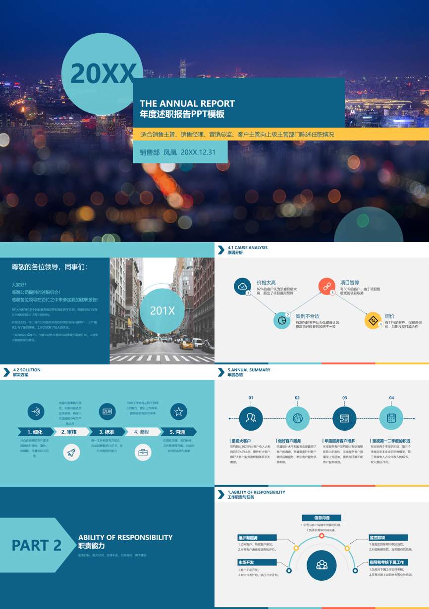 述职PPT (27)述职报告PPT模板